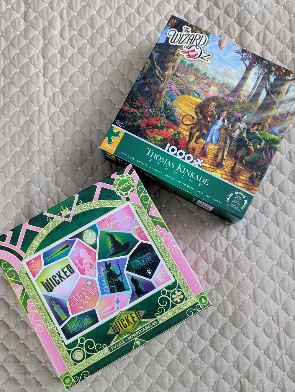 Wicked & Wizard OF Oz Puzzles, 1000 pc Each